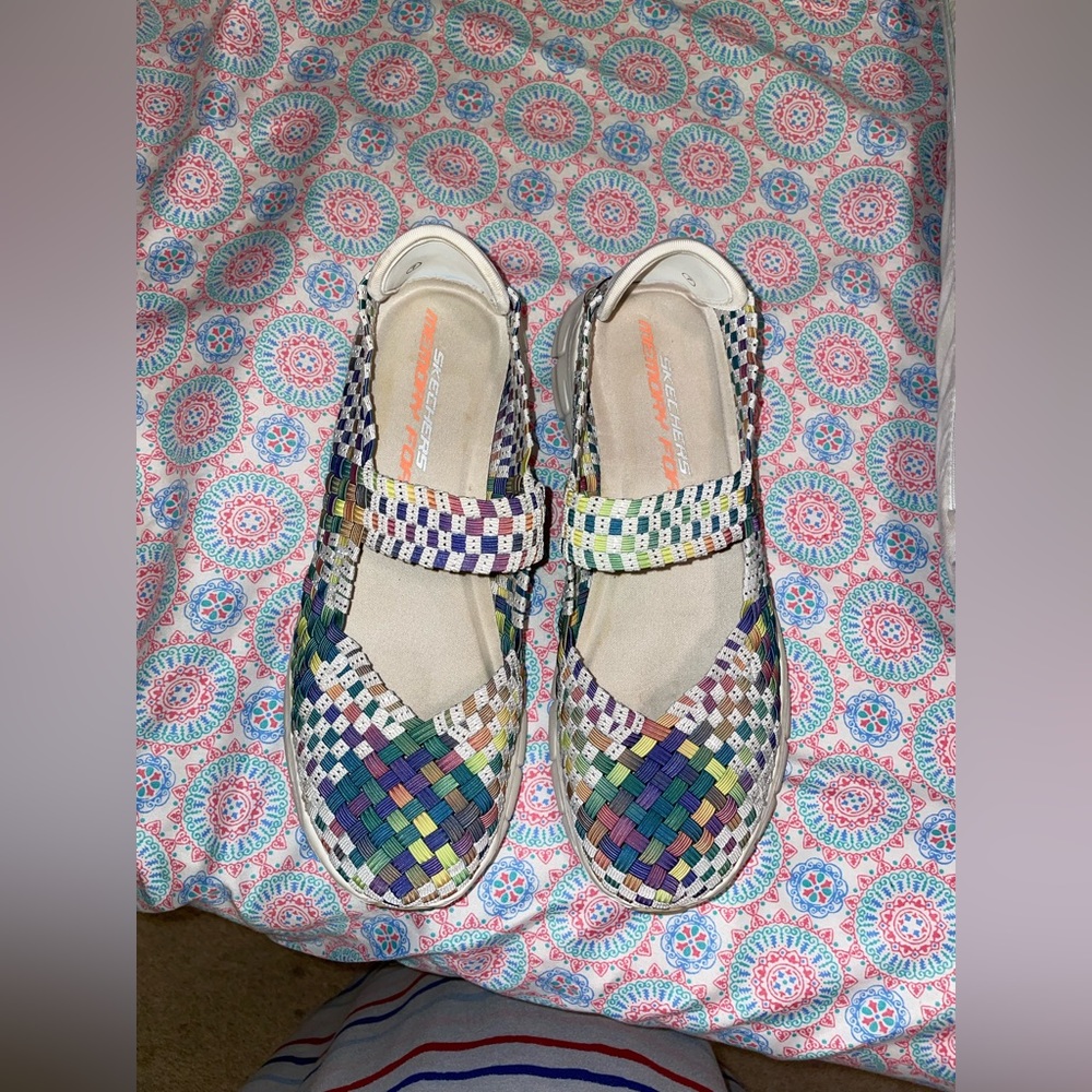 Skechers stretch weave sneakers